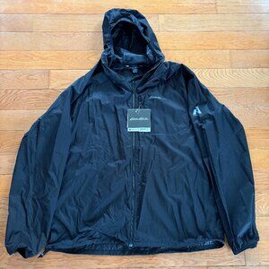 NWT Eddie Bauer Jacket Mens XL Uplift‎ Windshell First Ascent Storm Repell Black